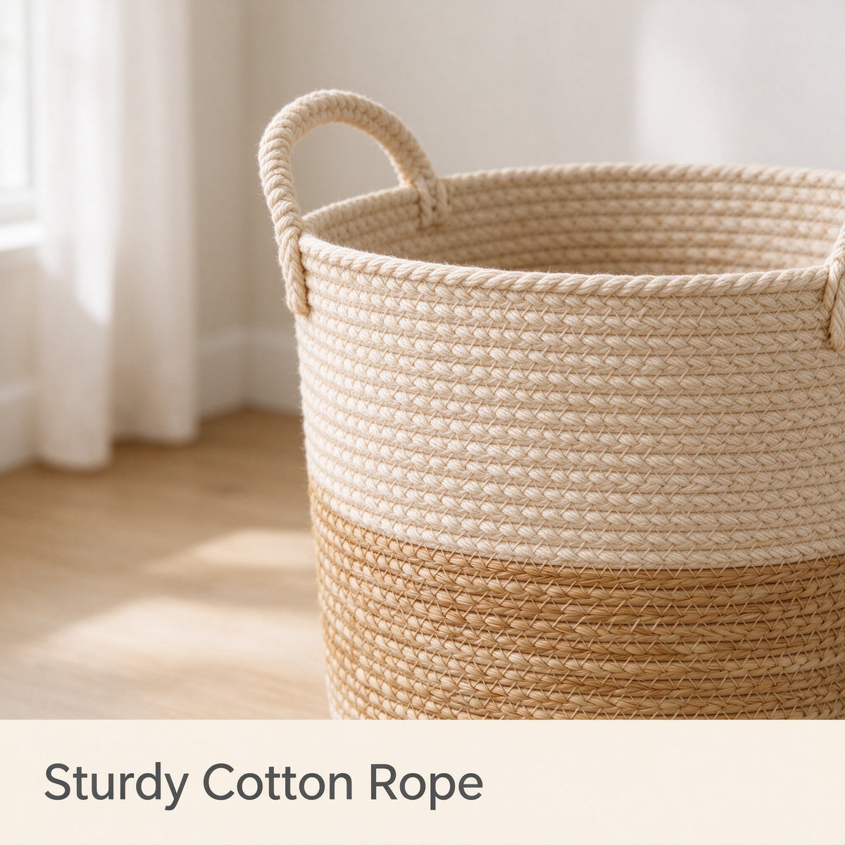 Ymerova® Cotton Rope Laundry Hamper