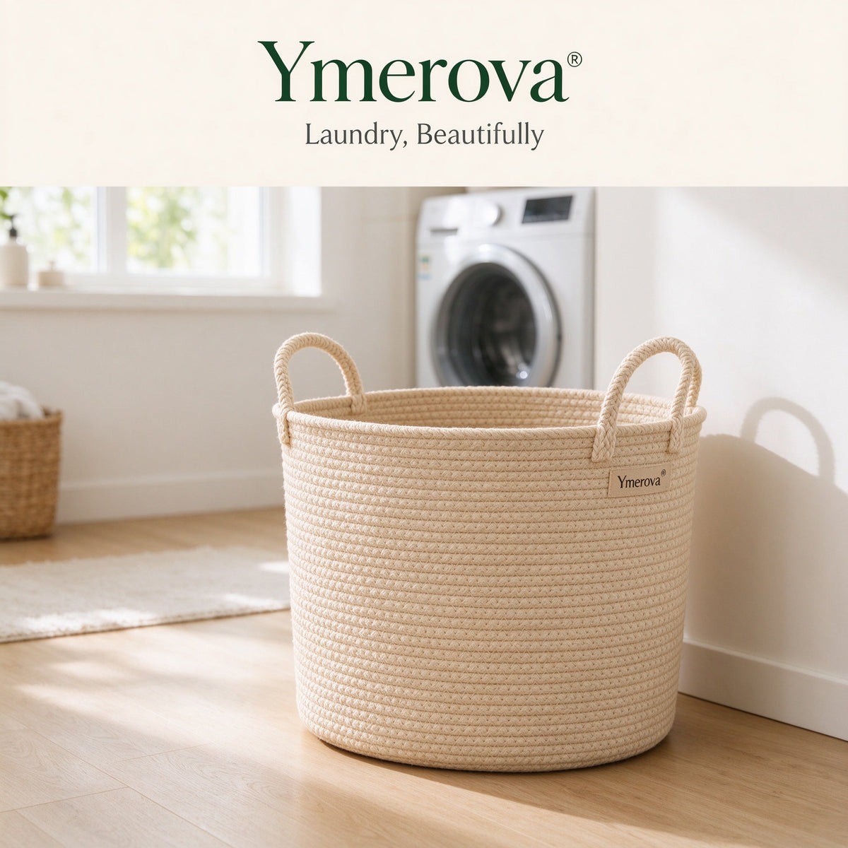 Ymerova® Cotton Rope Laundry Hamper